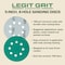 Legit Grit 5 inch Sand paper Disc, 8-Hole, 180 Grit, 100PK LG5-8180-100 - alternate 3